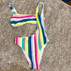 Abercrombie and Fitch rainbow swimsuit